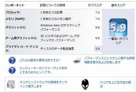 Alienware M15x Windows�G�N�X�y���G���X�C���f�b�N�X