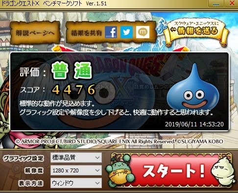 �h���S���N�G�X�gX�̃x���`�}�[�N�\�t�g