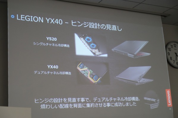 ���m�{ Legion Y740(17)�ł̓q���W�݌v��������
